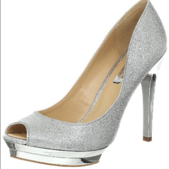 SOLD BCBGMaxAzria Sparkly Platform Heels - Picture 1 of 5